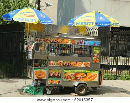 Street vendor cart in Manhattan