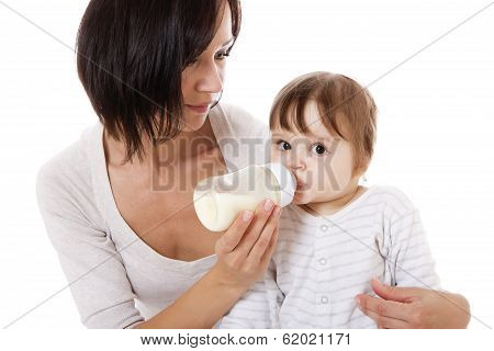 Mother Feeding Newborn Baby
