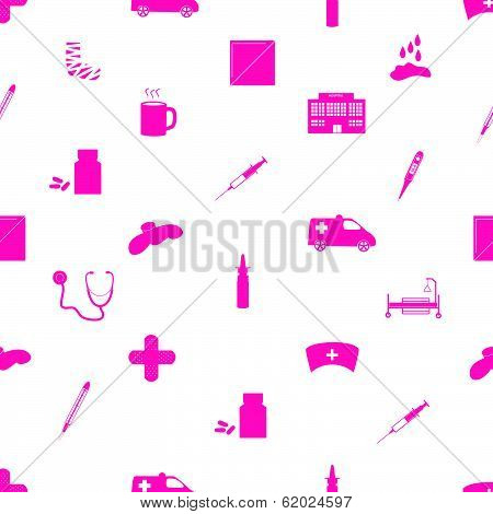 hospital and sick icon pattern eps10