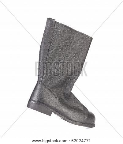 High black color kersey boot.