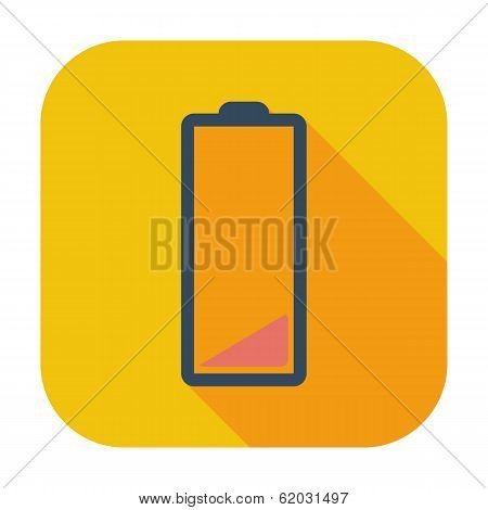 Charging the battery, flat single icon.