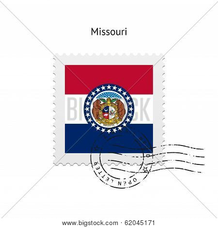 State of Missouri flag postage stamp.