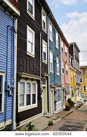 Colorful houses in St. John's, Newfoundland, Canada