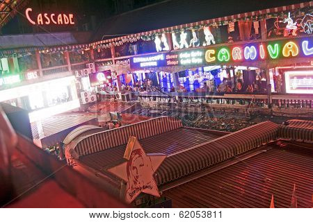 BANGKOK, THAILAND - DEC 10: Amusement location NANA Plaza on December 10 2006 in Bangkok. Chulalongkorn University gives a total of 2.8 million sex workers including 2 million women and 800000 minors under the age of 18.