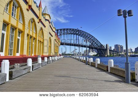 Sydney Harbour Bridge with City Skyline, Sydney, Australia