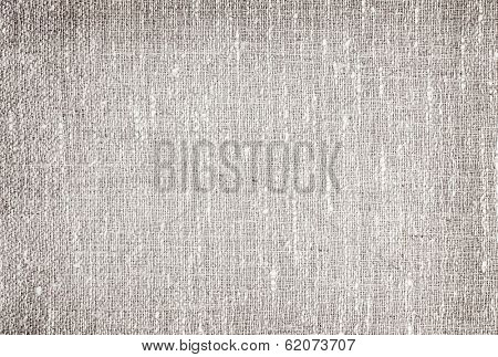 Natural gray linen fabric woven background or texture