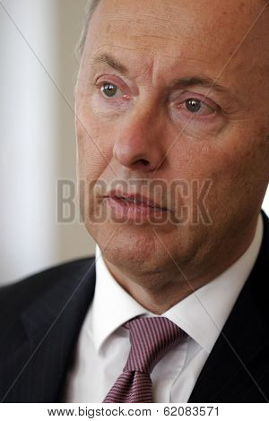 VIENNA, AUSTRIA - NOV 11: Wolfgang Ruttenstorfer, the CEO of Austrian oil company OMV, speaks in his offices in Vienna, Austria, Friday,  November 11, 2005.