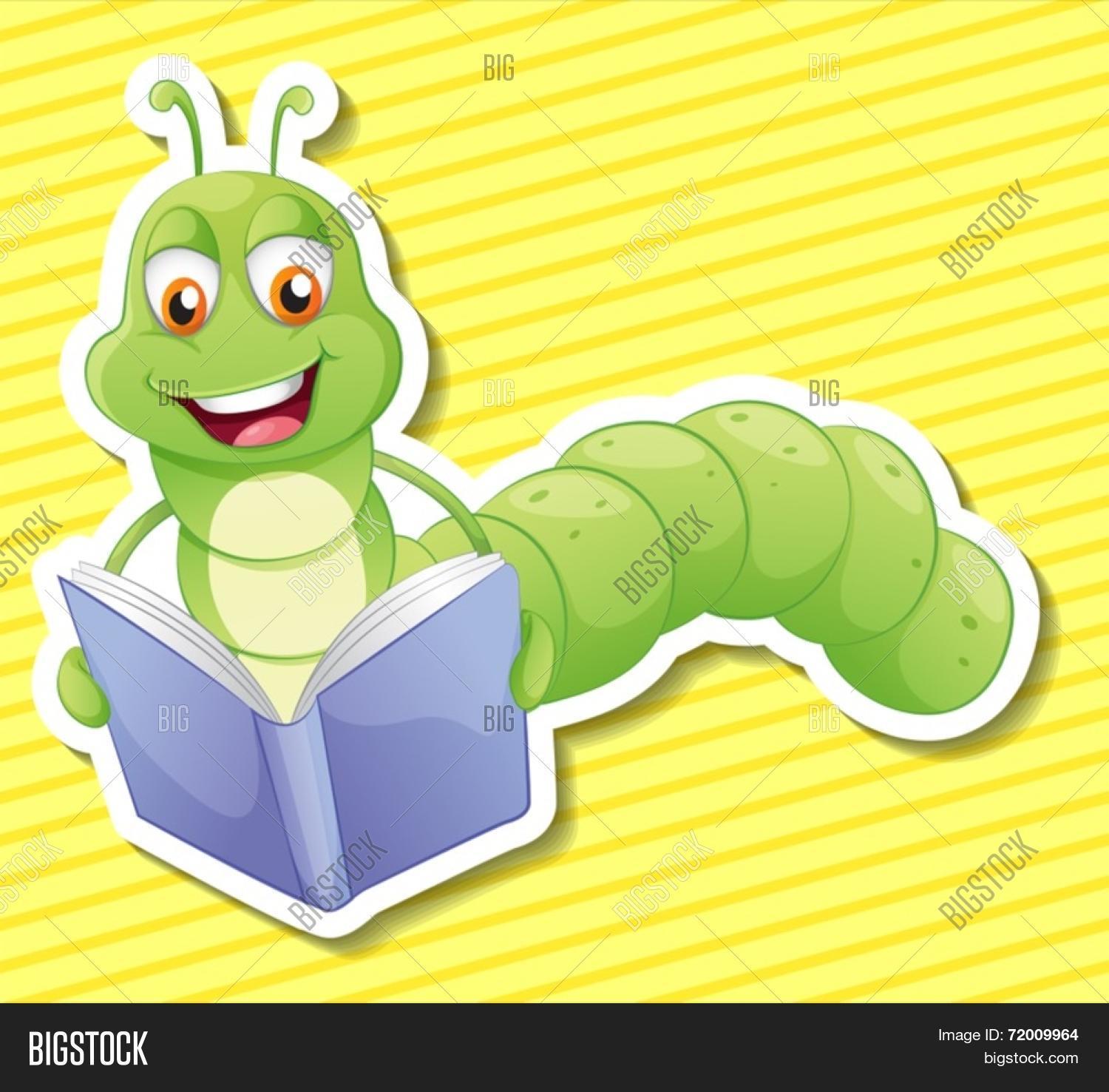 Illustration Bookworm Vector & Photo (Free Trial) | Bigstock