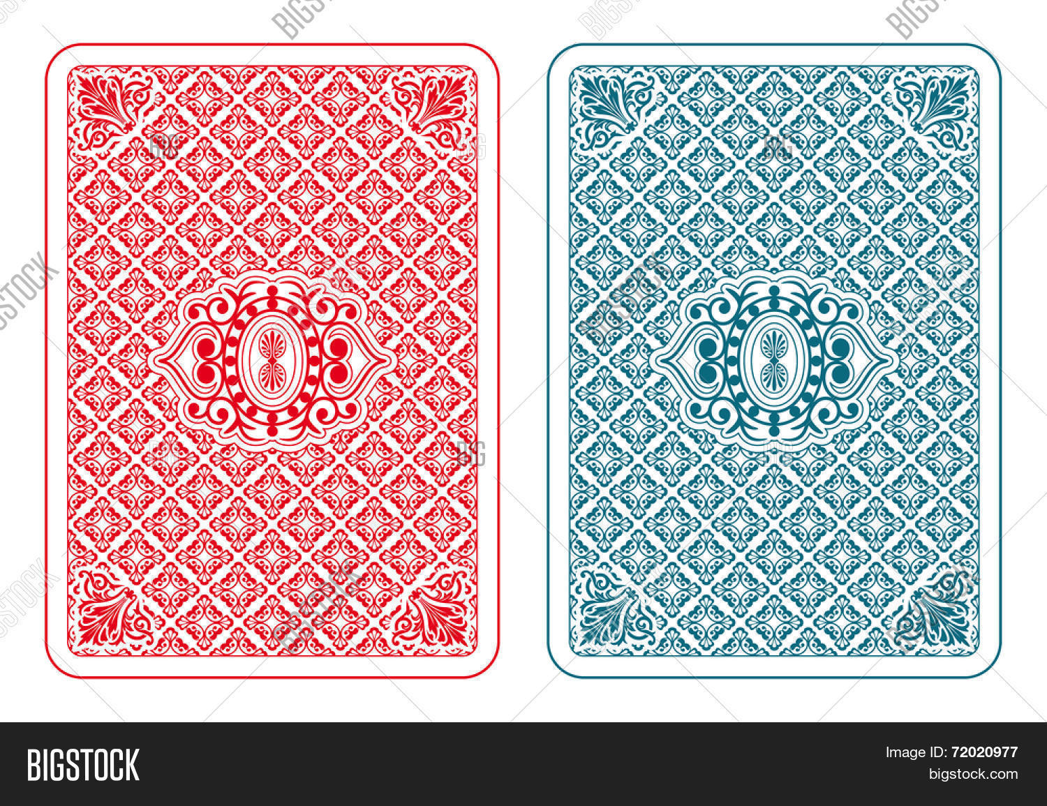 Playing Cards Back Two Image & Photo (Free Trial) Bigstock