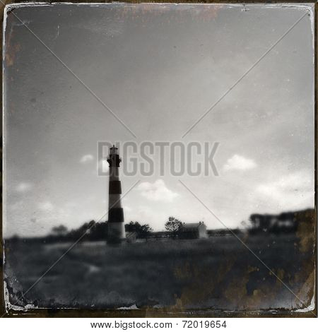 Instagram filtered image of the Bodie Lighthouse, Outer Banks, North Carolina