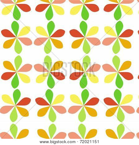 Romantic Floral Seamless Pattern In Gold