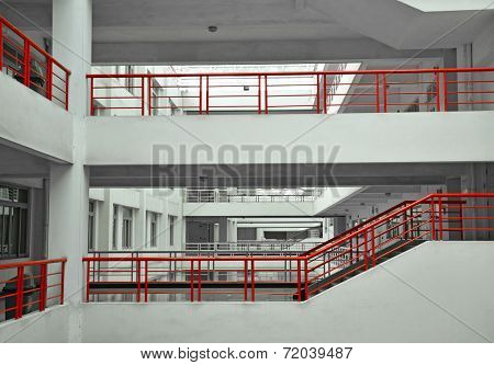 Modern building layers of floor structure