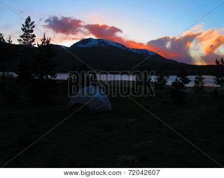 Sunset Over Camp