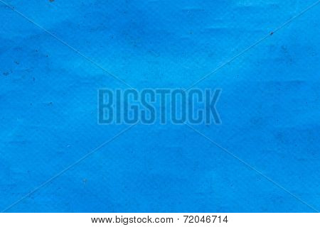 Old Blue Plastic Sunblind Background With Dust