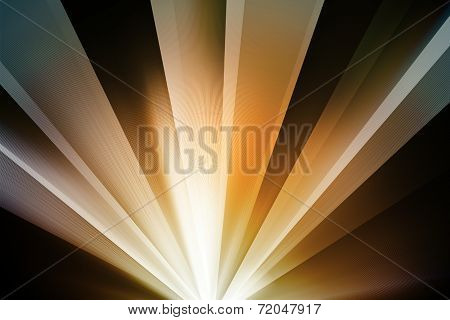 Abstract Orange Line With Natural Black Background