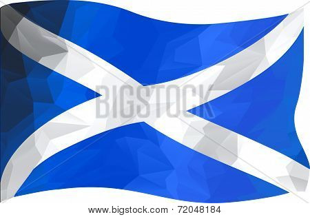 Abstract Image Of Scottish Flag
