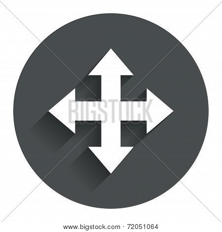 Fullscreen sign icon. Arrows symbol.