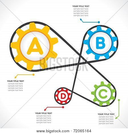 creative industrial info-graphics design concept vector