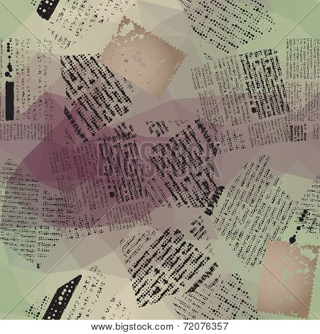 Newspaper patch pattern.