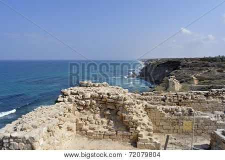 Apollonia Fortress Near Tel Aviv.