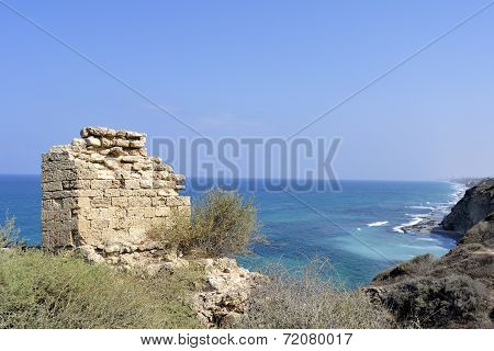 Apollonia Fortress Near Tel Aviv.