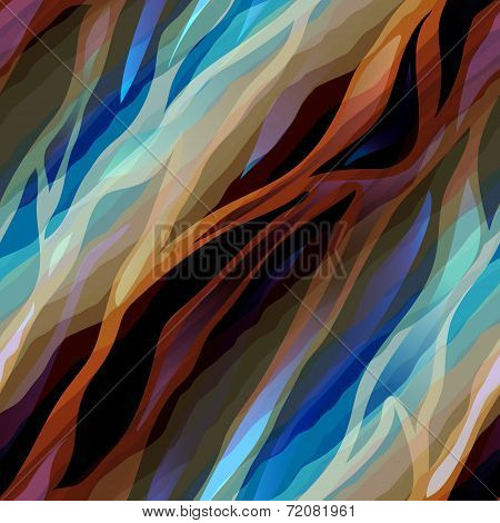 Safari style, diagonal waves.