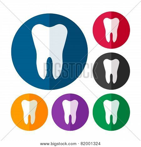 Tooth icon set