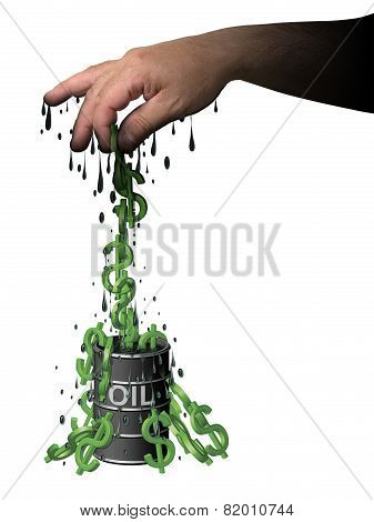 Oil Barrel Of Dollars