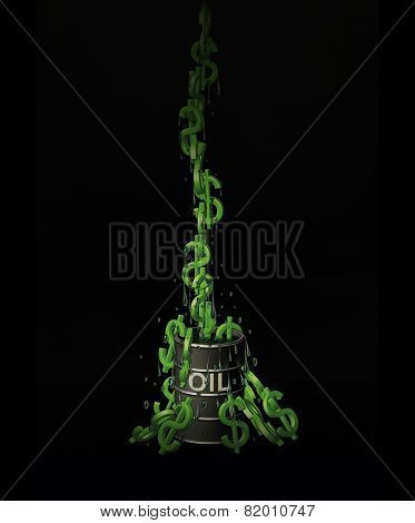 Oil Barrel Of Dollars