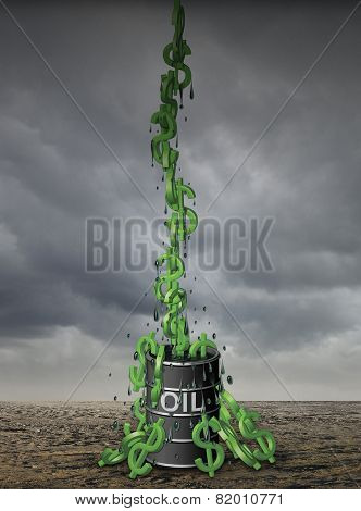 Oil Barrel Of Dollars