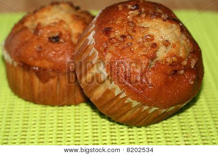 Banan møtrik muffins