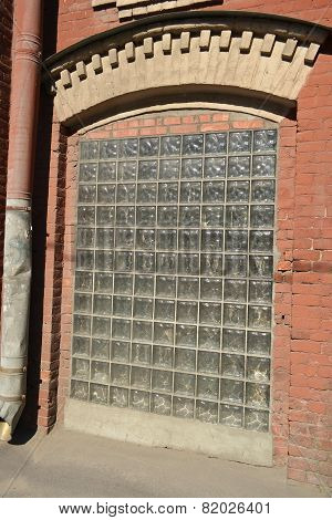 The Window Of Old Factory Building.