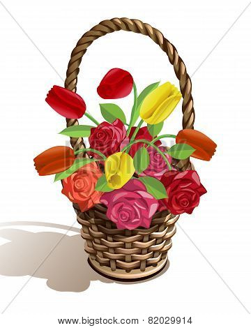 Basket Of Flowers