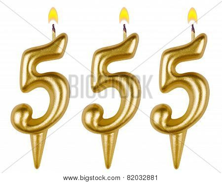 Candles Number Five Hundred Fifty-five