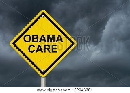 Obamacare Warning Sign
