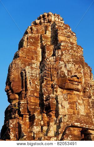 Bayon Temple In Angkor Wat, Cambodia