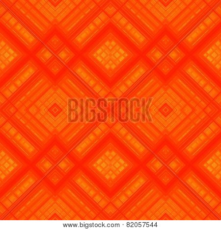 Orange pattern with geometric shapes.