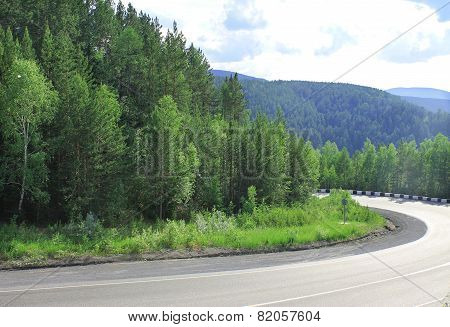 Road Through A Mountain Pass