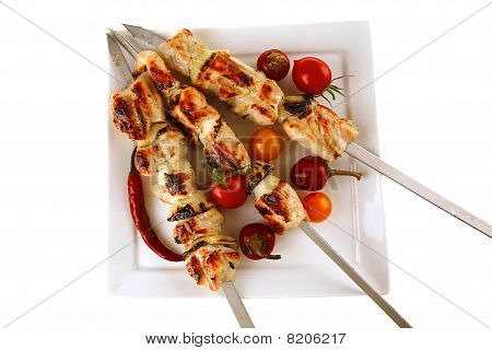 Grillet kylling Shish Kebab