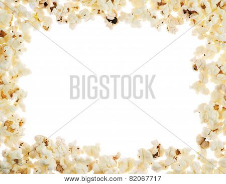 Frame made of popcorn