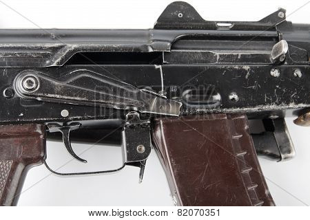 Kalashnikov Rifle. Third Safety Lever Position.