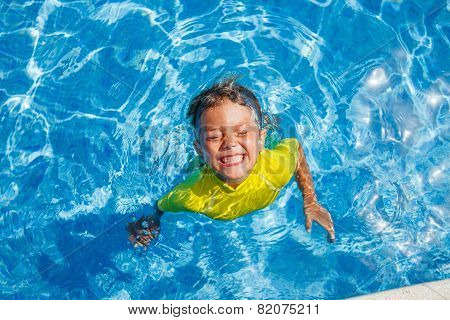 Boy in the pool