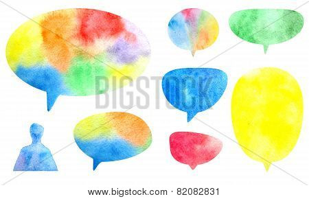 Watercolor bubbles
