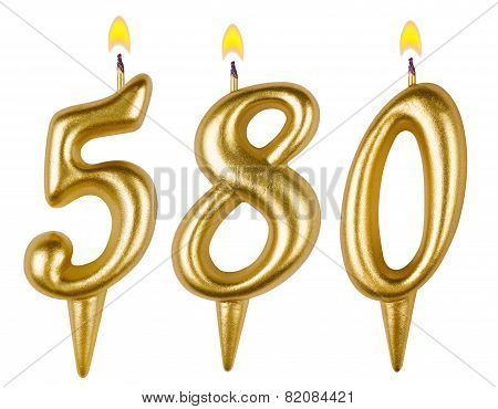 Candles Number Five Hundred Eighty