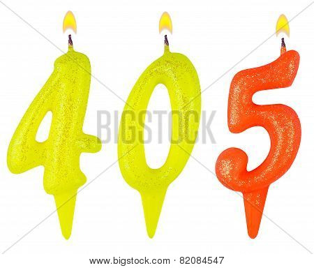 Candles Number Four Hundred Five