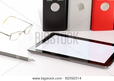 Tablet Computer On Desk