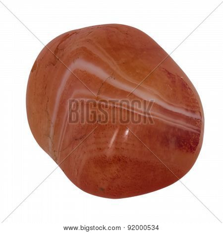Chalcedony Orange With Stripes
