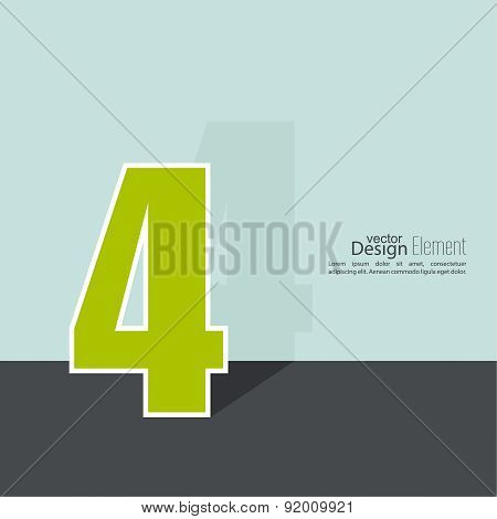 The number 4.