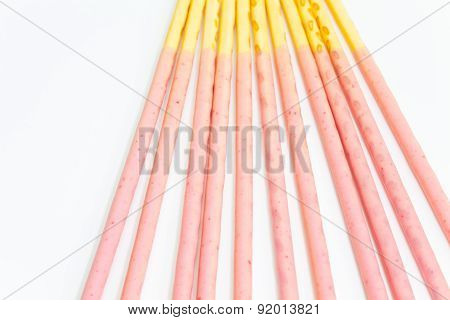Biscuit stick strawberry
