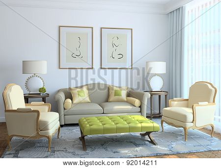 Modern Living-room Interior.